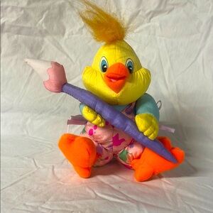 Vintage 1993 Trendmasters Nylon Easter Bunny Rabbit Stuffed Animal